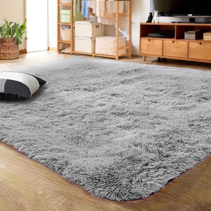 LOCHAS Ultra Soft Indoor Modern Area Rugs Fluffy Living Room Carpets by LOCHAS