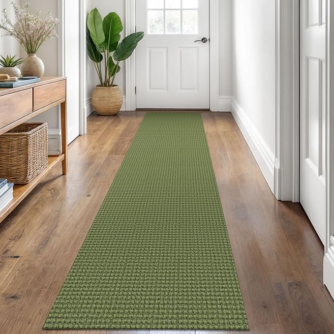 KOZYFLY Runners for Hallways 2x8 ft Washable Kitchen Runner Non Slip Rubber by KOZYFLY