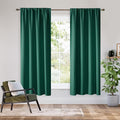 RYB HOME Bedroom Blackout Curtains 54 inches Long, 100% Blackout Thermal by RYBHOME