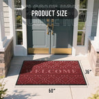 Yimobra Welcome Mat Outdoor Indoor, All-Season Waterproof Front Door Mat - Image 2
