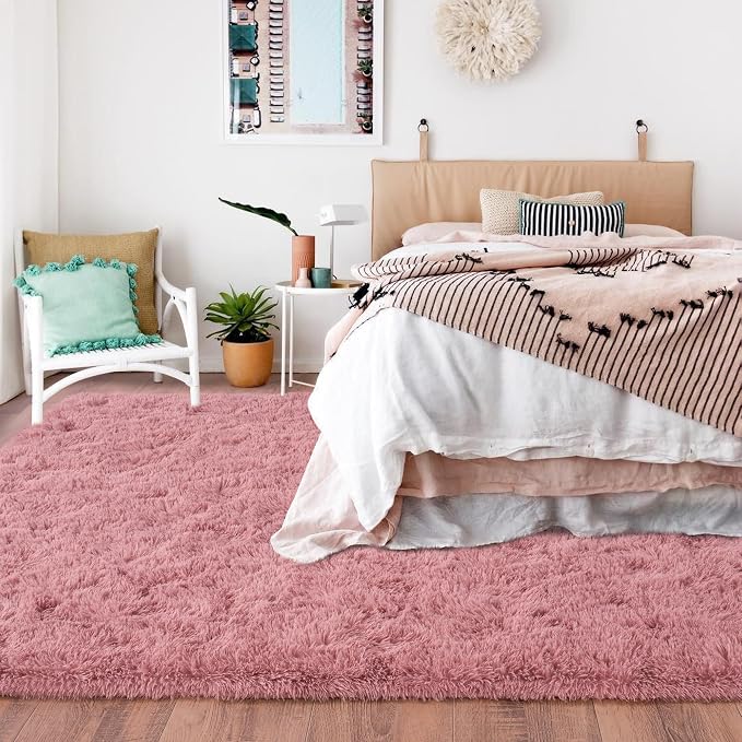 Rugs for Living Room 6x9, Soft Shaggy Modern Shag Area Rug for Bedroom - Image 3