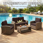 hyha 14Pcs Patio Cushion Covers, Stretch Outdoor Couch Cushion Covers - Image 6