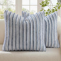 decorUhome Cozy Faux Fur Throw Pillow Covers 16x16 Set of 2 Decorative Soft by decorUhome