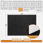 Mibao Dirt Trapper Door Mat for Indoor Outdoor, Waterproof All-Season, - Image 3