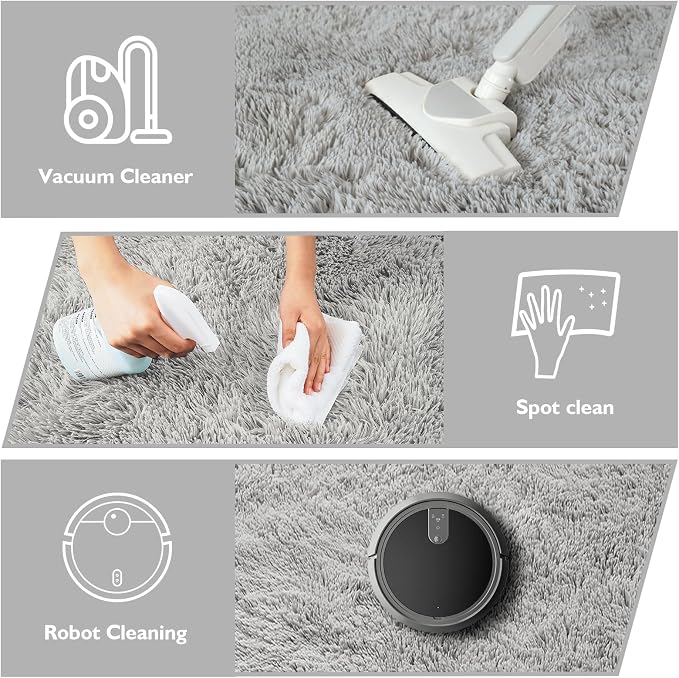 8x10 Fluffy Area Rugs for Living Room, Shag Area Rug for Bedroom - Image 4