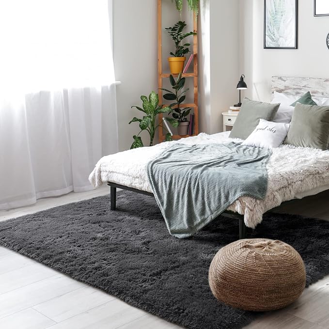 Amearea Premium Soft Fluffy Rug Modern Shag Carpet, 5.3x7.5 Feet, Fuzzy Plush - Image 9