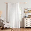 MYSKY HOME Floor to Ceiling Curtains 108 Inches White Sheer Window Drapes by MYSKYHOME
