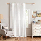 MYSKY HOME Floor to Ceiling Curtains 108 Inches White Sheer Window Drapes by MYSKYHOME