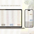 JINCHAN Striped Valance Window Treatment Linen Valance - Image 8