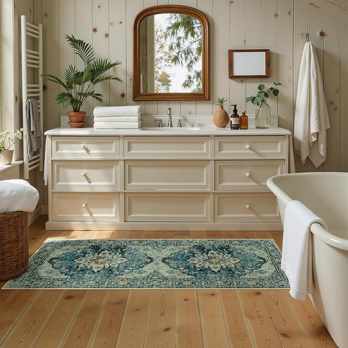 RELEANY Area Rugs 2'x5' Runner Rug Non Slip Washable - Image 2