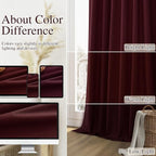 Guken 100% Blackout Curtains 120 Inch Length 2 Panels Set - Image 7