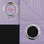 Estelar Textiler Lilac and Greyish White Ombre Blackout Curtains 45 Inch Length - Image 7
