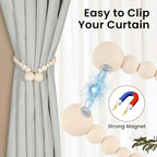 KLOGTSIND Magnetic Curtain Tiebacks, Curtain Tie Backs - Image 2