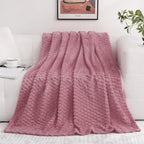 Dusty Pink Throw Blanket 108"×90" inches Gifts - Image 2
