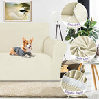 ZNSAYOTX Oversized Super Stretch Couch Cover, New Striped Sofa Covers - Image 3