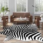 AROGAN Premium Faux Zebra Hide Rug 6.2 x 7 Feet, Sturdy and Large Size Zebra - Image 4