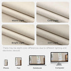 Joydeco 100% Blackout Pleated Curtains, Linen Window Curtains 2 Panel Sets 108 - Image 8