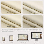 Joydeco Pleated Curtains for Living Room Bedroom, Linen Drapes 90 inch Length 2 - Image 8