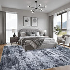 10x14 Area Rug Living Room Rug: Washable Modern Abstract Soft Thin Rug Indoor - Image 3
