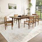 Area Rug 10x12 Washable Rug, Vintage Boho Medallion Rugs Non-Slip Soft Low Pile - Image 3