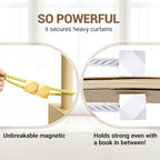 Hion Magnetic Curtain Tiebacks Golden 6 Pack, Curtain Tiebacks Buckles - Image 5