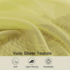 Sheer Curtains 84 Inches Long 2 Panels Set - Image 3