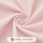 HOMEIDEAS Non-See-Through Blush Pink Privacy Sheer Curtains, 52 X 45 Inches - Image 7