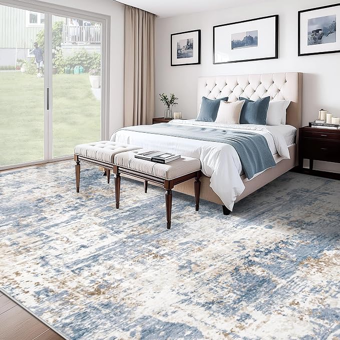 XLUEZ 10x14 Area Rugs for Living Room, Washable Modern Abstract Large Area Rug - Image 5