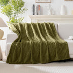 90x90 Inch Green Queen Large Blanket - Image 2