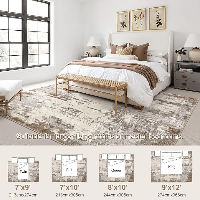 UERMEI 8x10 Area Rug Living Room Rugs - Image 2