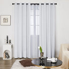 Deconovo Living Room Curtains, Room Darkening Drapes, Thermal Insulated - Image 2