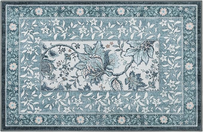 GarveeHome Mist Blue 2x3 Door Mat Indoor Rugs - Image 4