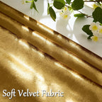 GIGIZAZA Gold Velvet Decorative Throw Pillow Covers 24x24 - Image 3