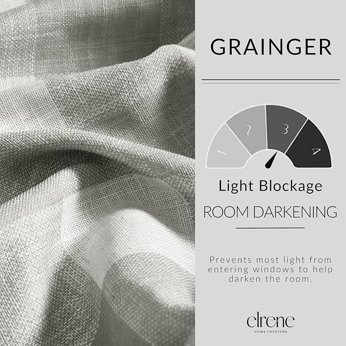 Elrene Home Fashions Farmhouse Living Grainger Buffalo-Check Room Darkening - Image 3