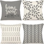 YCOLL Pillow Covers 20x20 Set of 4, Modern Sofa Throw Pillow Cover, Decorative by PillowCoversExpert