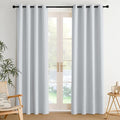 NICETOWN Room Darkening Draperies Curtains Panels, 2 Panels Greyish White W52 x by NICETOWN