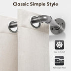 Zeerobee Curtain Rods for Windows 120 to 240, 1 Inch Industrial Wrap Around - Image 9