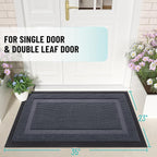 OLANLY Front Door Mat Indoor Outdoor Entrance, Waterproof All-Season, - Image 2