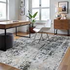 5x7 Area Rugs for Living Room Rug Washable: Abstract Rug for Dining Room - Image 3