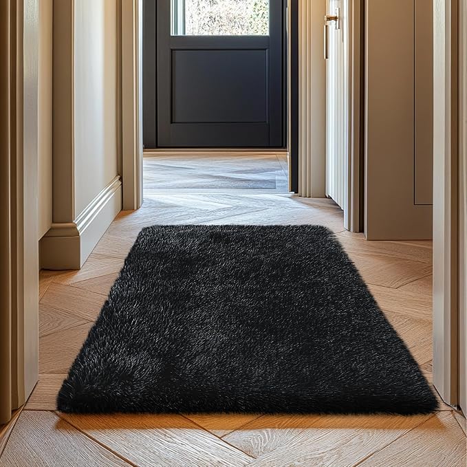 2x3 Fluffy Area Rugs for Bedroom Living Room, Small Soft Shag Fuzzy Rug - Image 5