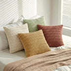 Fancy Homi 4 Packs Boho Fall Small Decorative Throw Pillow Covers 14x14 Inch - Image 8