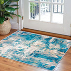 KOZYFLY Small Area Rug 2x3 Rug Entryway Rugs Indoor Non-Slip Modern Abstract by KOZYFLY