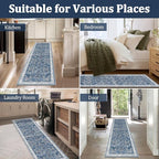 Yamaziot Washable Runner Rug 2x12 – Floral Non Slip Boho Hallway Runner Rug - Image 6