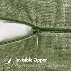 MIULEE Pack of 2 Couch Throw Pillow Covers 14x22 Inch Spring Soft Sage Green - Image 4