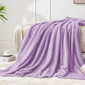 BEDELITE Fleece Blanket Twin Size – 3D Ribbed Jacquard Soft and Warm Decorative by BEDELITE