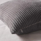 Topfinel Cushion Cover 50x50 cm Gray Set of 4 Corduroy Pillow Covers Cushion - Image 7