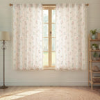 Boho Floral Spring Light Filtering Curtains 63 Inch Length 2 Panels Set by Unknown