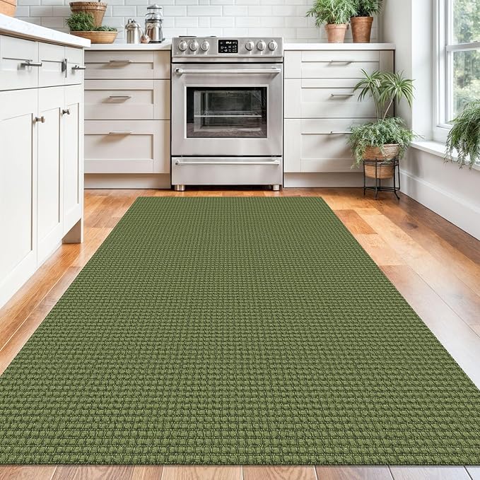 KOZYFLY Washable Area Rug 4x6 ft Non Slip Rubber Backed Living Room Rugs - Image 2