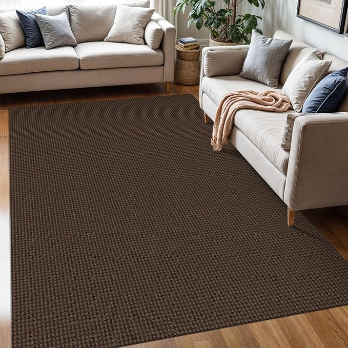 KOZYFLY Washable Area Rug 5x7 ft Rubber Backed Non Slip Rugs by KOZYFLY
