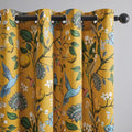 Extra Long 120 Inches Curtains for Large Window Luxury Mustard Yellow Floor To by Topfinel
